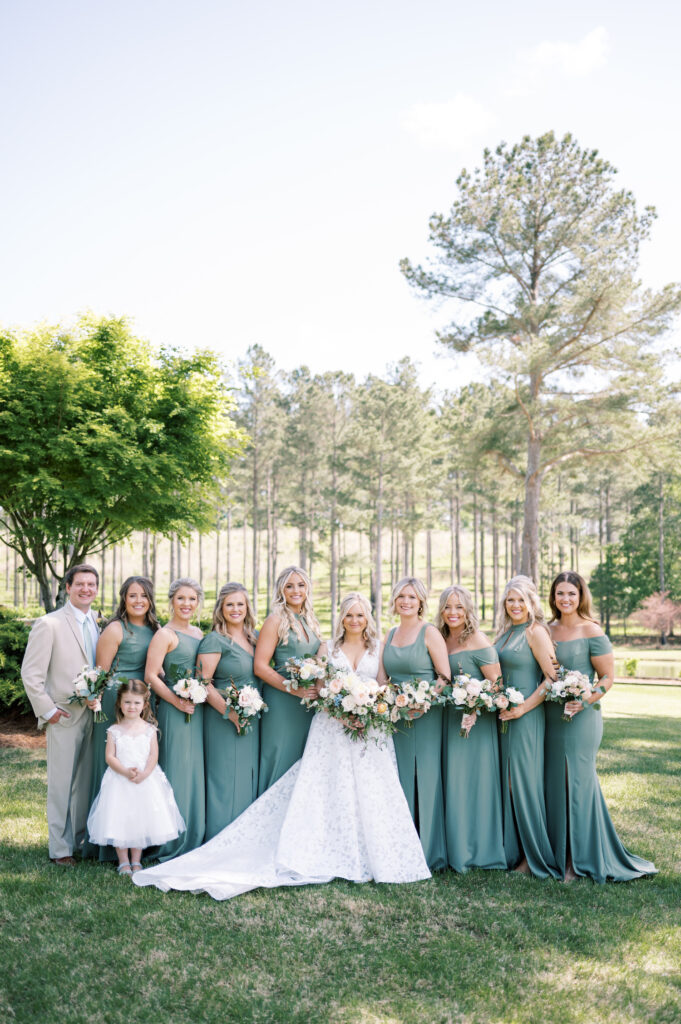 Family Farm Tented Wedding, Featured on Style Me Pretty, Alabama Wedding, Rustic Elegant Wedding, Sage Green Bridesmaids Dresses